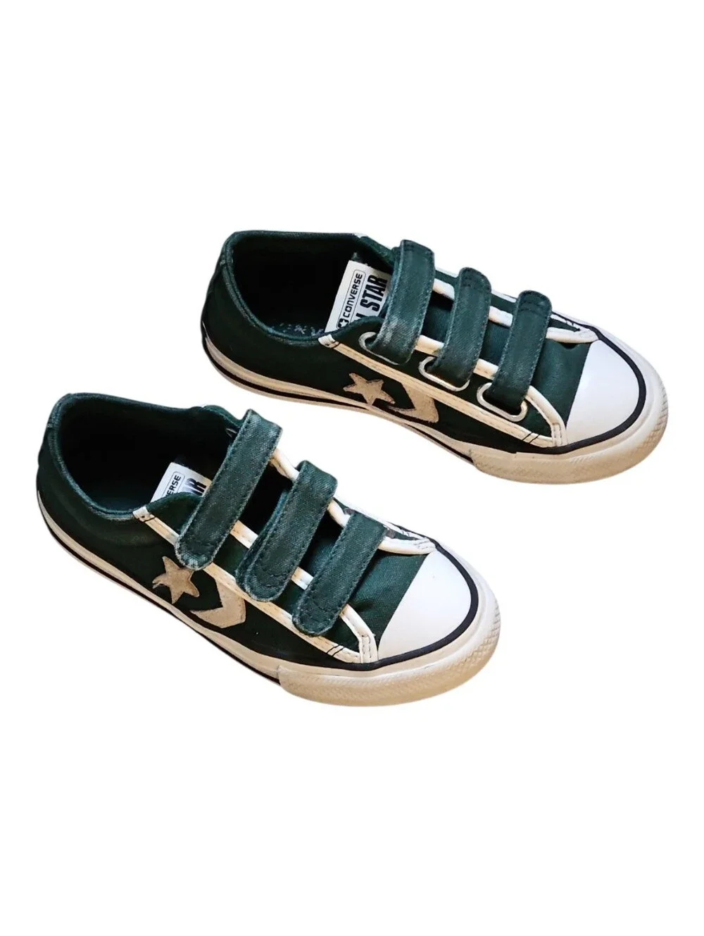 Converse Star Player 76 Easy-on Luxe Low Top Sneakers Shoes. Kids 13
